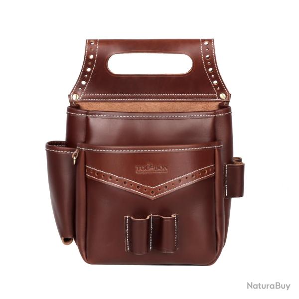 Sacoche de hanche en cuir - tourbon - LIVRAISON GRATUITE