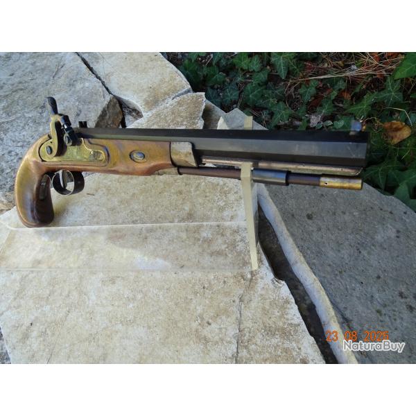 Pistolet (genre duel) Poudre Noire de David Pedersoli, Calibre 30 ,d�tente r�glable,Comme NEUF