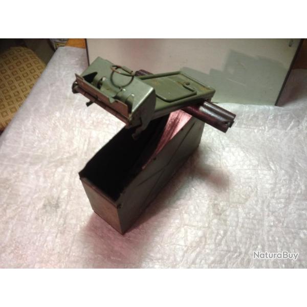 boite munitions pour mitrailleuse AA52 arme FR, 7,5 mas annes 50-70