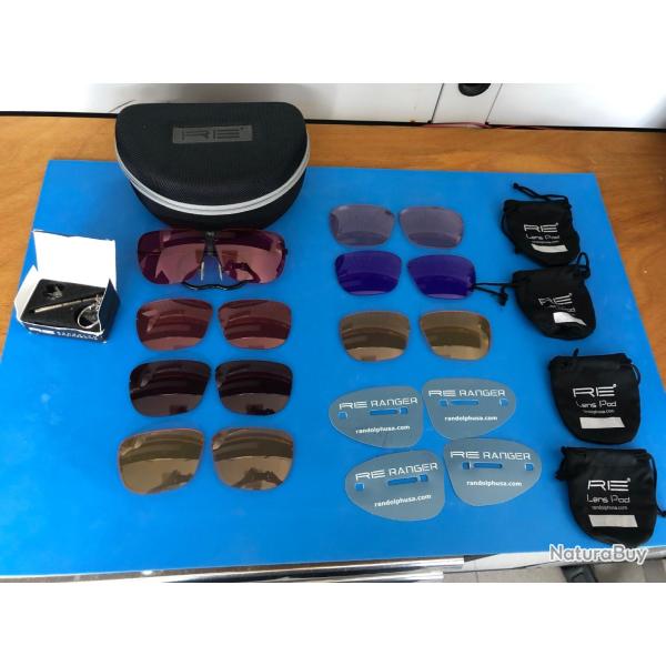 Lunettes de ball-trap Randolph Ranger Classic (XL) avec verres de 68mm excellent  �tat