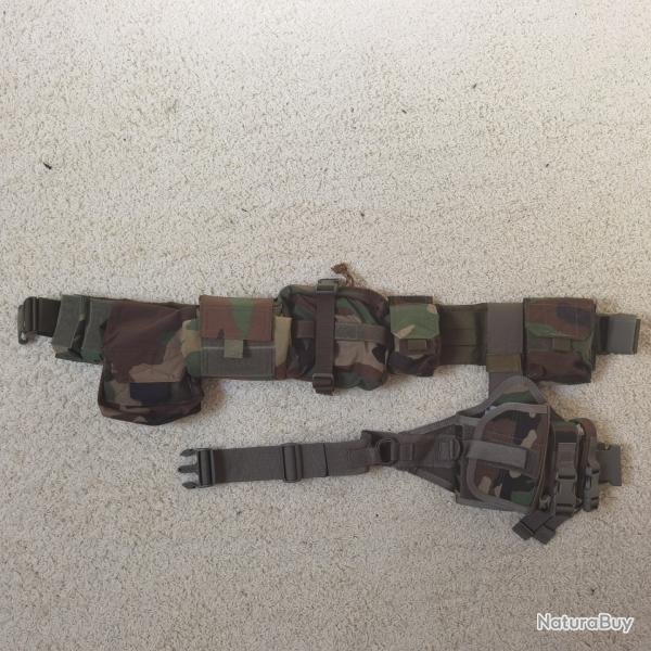Blackhawk ceinture de combat woodland M81 avec tout