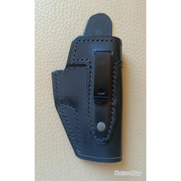 Holster en cuir noir "Inside" IWB, droitier, pour walther PP (et cl�nes)