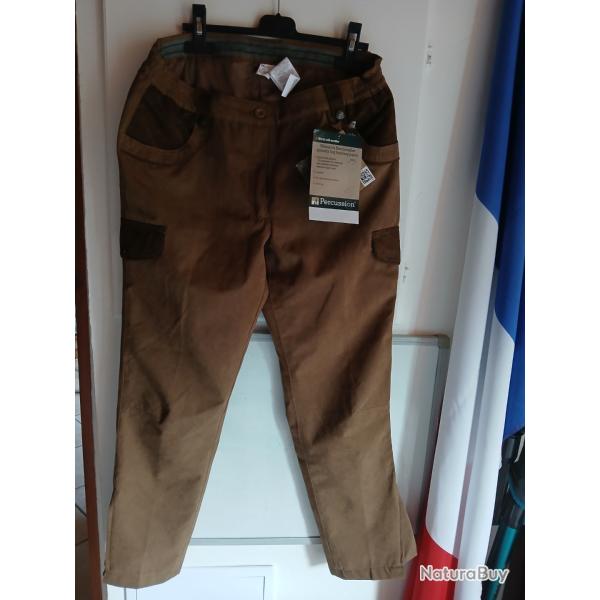 Pantalon de chasse femme percussion mod�le rambouillet.