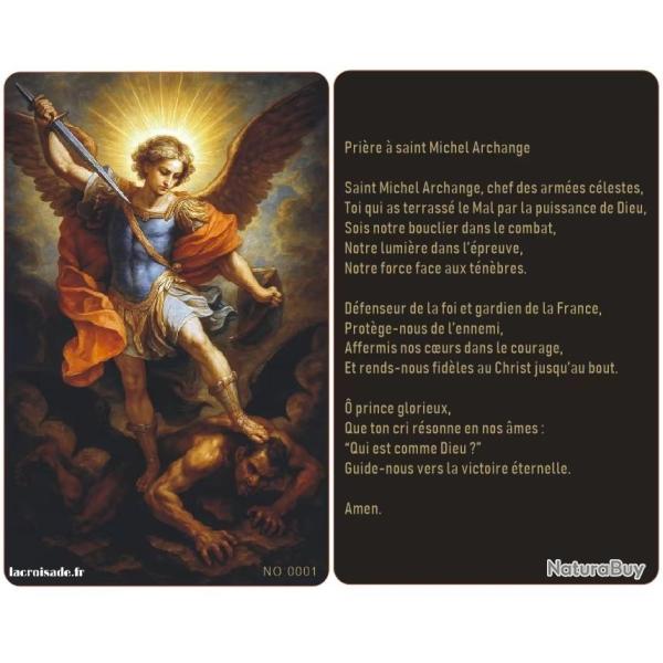Carte de pri�re Saint Michel Archange