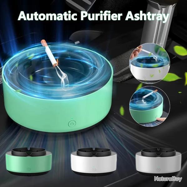 CENDRIER PURIFICATEUR AUTOMATIQUE PORTABLE MULTIFONCTION SANS FUMEE NEUF VERT