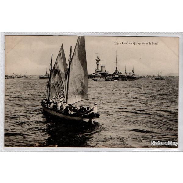 CPA - Marine Militaire - Canot - major quittant le bord N�1350