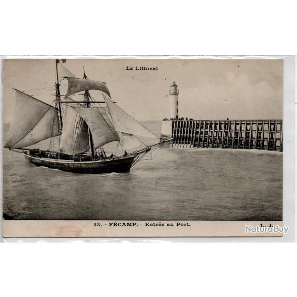 CPA - Marine - Le Littoral - FRECAMP - Entree au Port N�1351