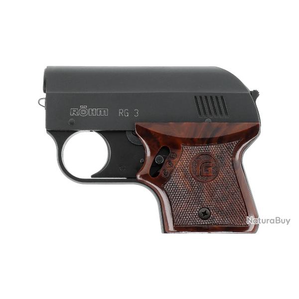 Pistolet d'alarme R�hm RG3 CAL.6MM flobert blanc 6CPS