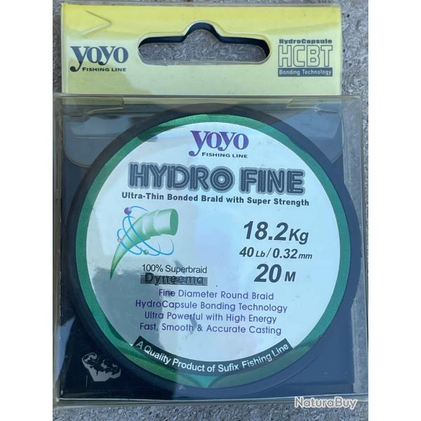 FIL DE PECHE TEXTILE TRESSE VERT 0,32/18,2 Kg