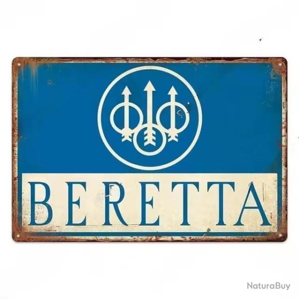 Plaque d�corative m�tal Beretta