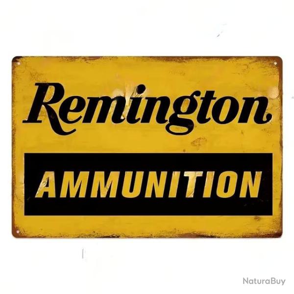 Plaque d�corative m�tal Remington Ammunition
