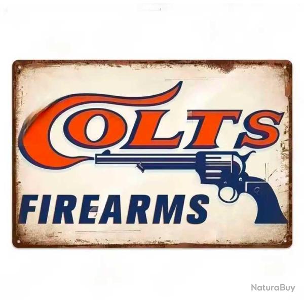 Plaque d�corative m�tal Colt