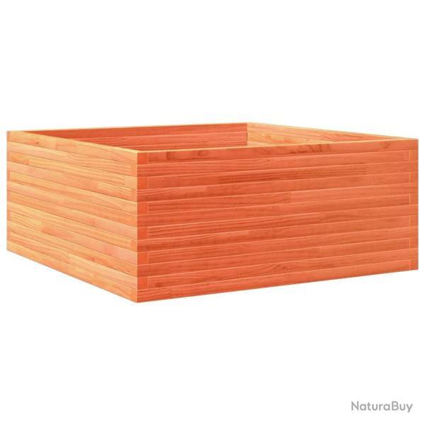 Jardini�re bac lit sur�lev� plantes fleurs terrasse jardin cire 110 x 110 x 46 cm bois de pin massi