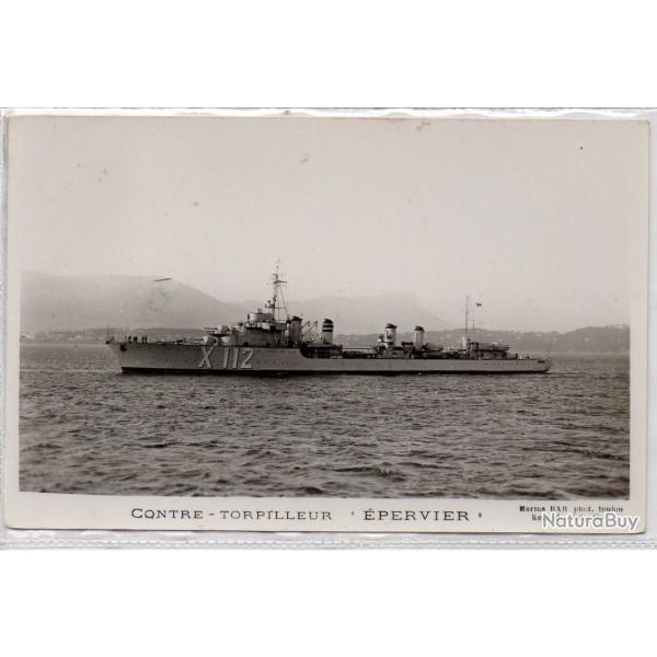 CPA - Marine de Guerre - CONTRE - TORPILLEUR  " EPERVIER " N�1368