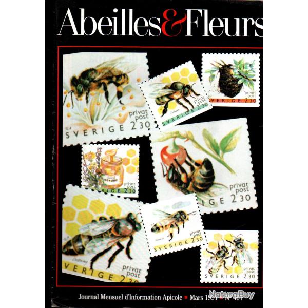 abeilles et fleurs lot de 7 revues 1991, 400, 401, 403,404,405, 407408,