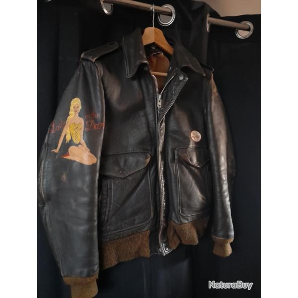 veste en cuir schott