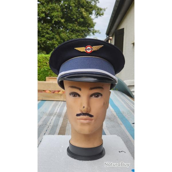 ancienne casquette de la PAF,complete et en tres bon tat !!RARE