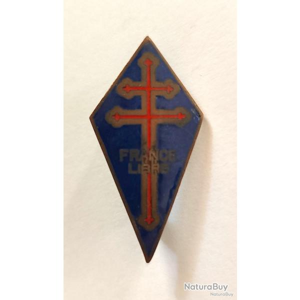 INSIGNE PERCHOIR  FNFL FRANCE LIBRE   fnfl  F.N.F.L  FNFL   FFL  2gm rare fabrication  le Caire