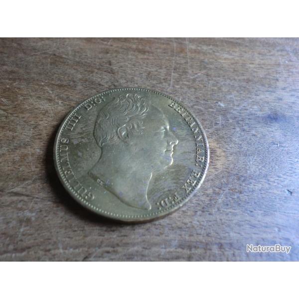 m�daille wales 5 cymru  gulielmus IIII D:G britanniar R.E.X F:D   " 1830