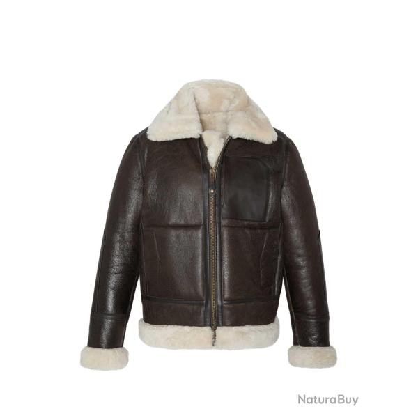 Blouson US Cuir Bombardier B3 Marron Schott