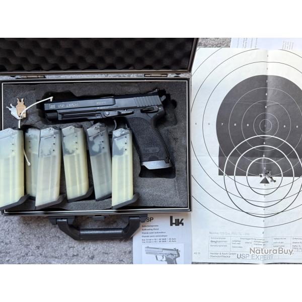HK USP EXPERT avec 6 chargeurs/Mallett