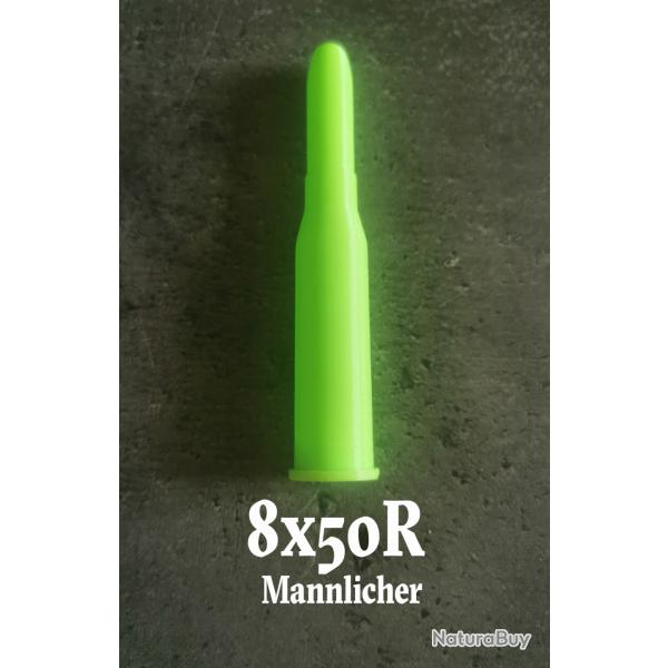 Lot de douilles amortisseur pour tir � sec, 8x50 R Mannlicher, ou 8mm Mannlicher