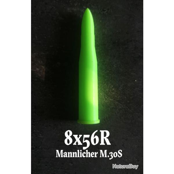 Lot de 3 douilles amortisseur pour tir � sec, 8x56 R Mannlicher M.30S