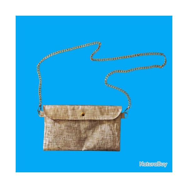 Magnifique Pochette Dor�e Sac � Main pour C�r�monie Fait Main Neuf