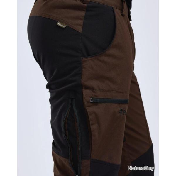 PANTALON HOMME PINEWOOD CARIBOU TROUSERS BROWN / BLACK  TAILLE STANDARD FR