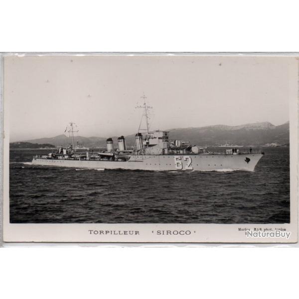 CPA - Marine de Guerre - CONTRE - TORPILLEUR  " SIROCO" N�1381