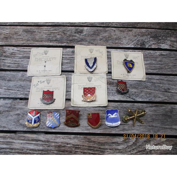 lot d'insignes us ww2