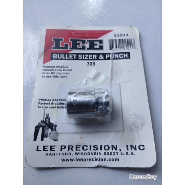 Lee bullet sizer & punch 308