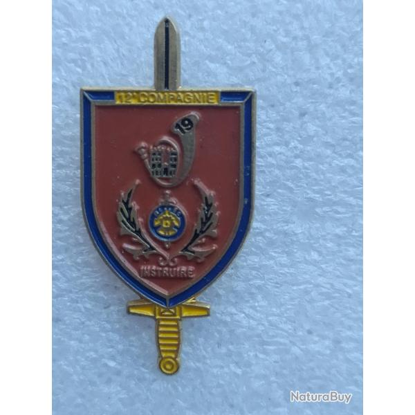 PINS 19 REGIMENT DE CHASSEUR 12eme COMPAGNIE D'INSTRUCTION