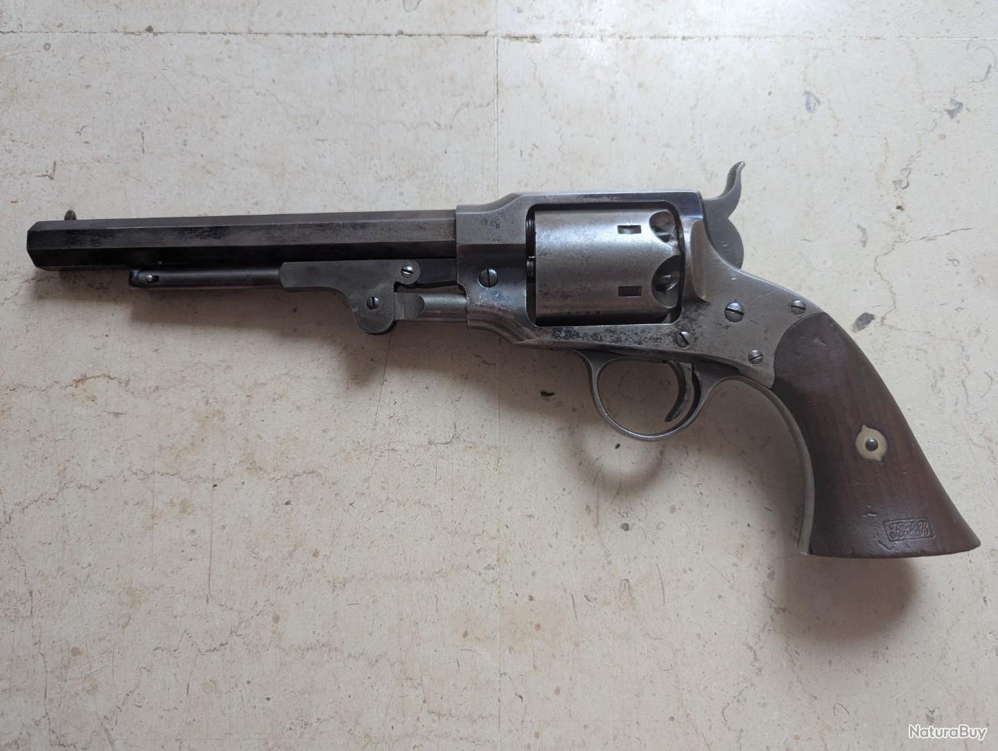 Rogers & Spencer Origine Original Utica New York NY Calibre 44 Revolver  Barillet Poudre Noire 1863 - Revolvers  poudre noire (13846562)
