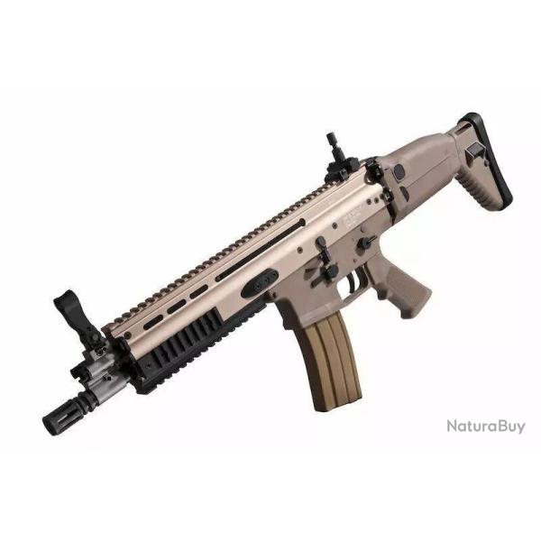 SCAR-L WE Open Bolt CQC GBBR Blowback Desert (BLOC INTERNE � CHANGER) + 6 CHARGEURS + TRACEUR
