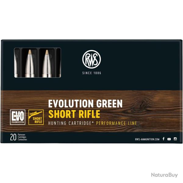 .308 Win. Short Rifle Evolution Green 9,0g/139grs. (Calibre: .308 Win.)