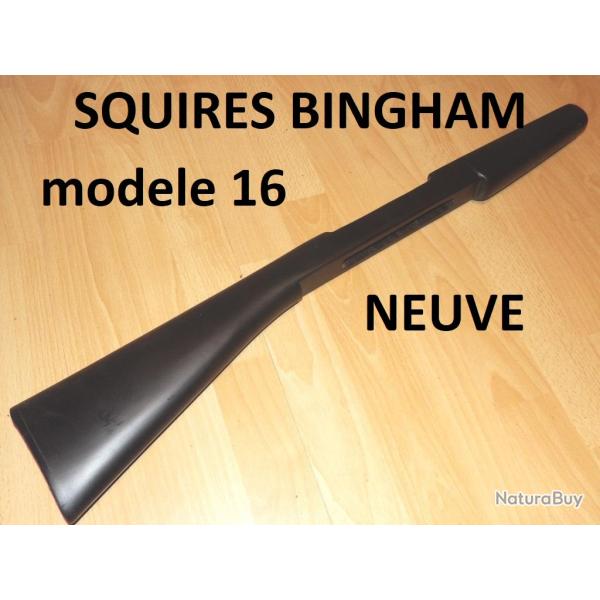 crosse NEUVE carabine SQUIRES BINGHAM 16 bois couleur noire + plaque - VENDU PAR JEPERCUTE (D25D268)