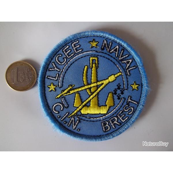 �cusson collection militaire C.I.N Centre d'instruction lyc�e naval Brest insigne tissu