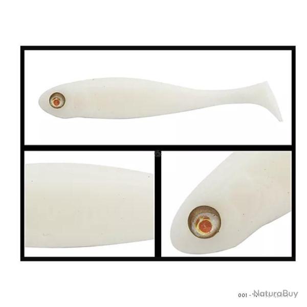 Leurre Souple Adusta Penta Shad 7,5cm 001 - White Glow
