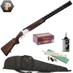 Pack Chasseur ! Fusil superpos&eacute; Luxe Yildiz ejecteur plaine cal. 20/76 + mun + fourreau + nettoyage