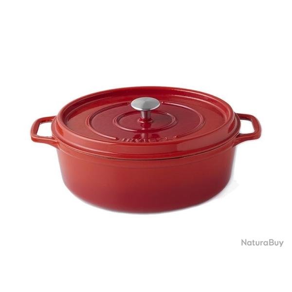 Cocotte ovale 5L Invicta RUBIS rouge diam.29cm