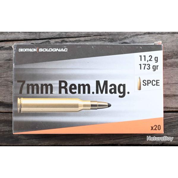 SOLOGNAC Balle 7 RM REMINGTON MAGNUM 11,2g/173gr X20