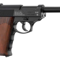 Pistolet CO2 culasse fixe BORNER C41 P38 cal. 4.5mm BB's