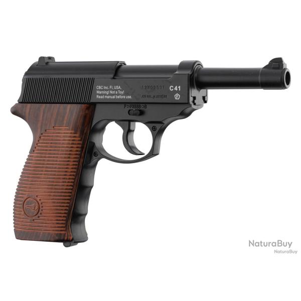 Pistolet CO2 culasse fixe BORNER C41 P38 cal. 4.5mm BB's