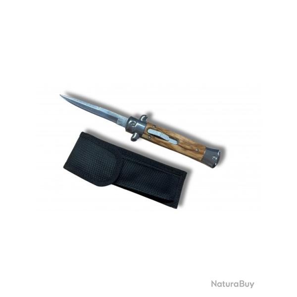 Couteau  cran d'arrt mache bois