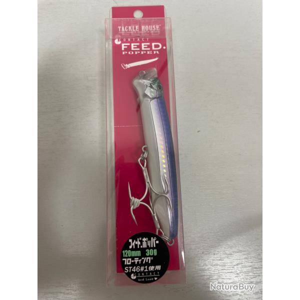 !! Ope -45%!! LEURRE TACKLE HOUSE FEED POPPER 120mm 30gr col BAIT FISH