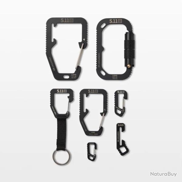 Kit Mousquetons HardPoint Noir (019)