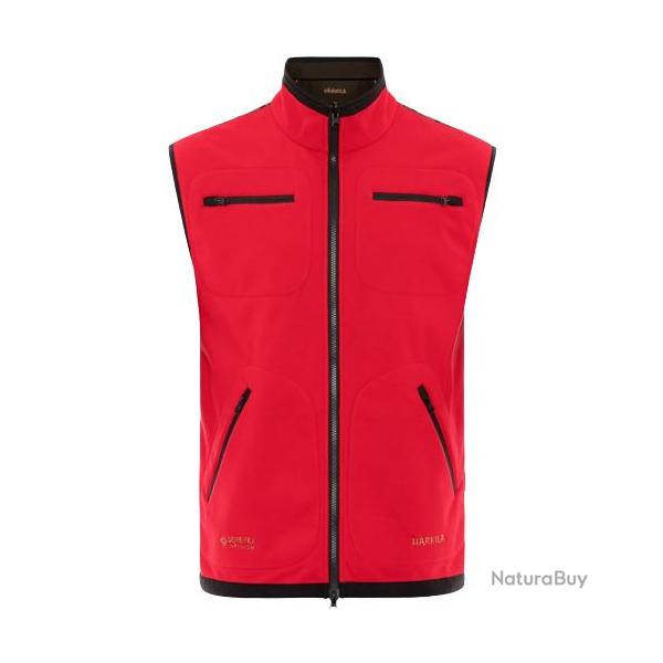 HARKILA GILET KAMKO REVERSIBLE BROWN RED