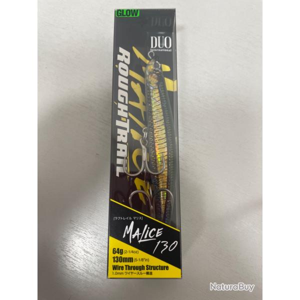 !! Ope -45%!! LEURRE DUO MALICE ROUGHTRAIL 130mm 64 gr col R�AL GOLD NAGO GB