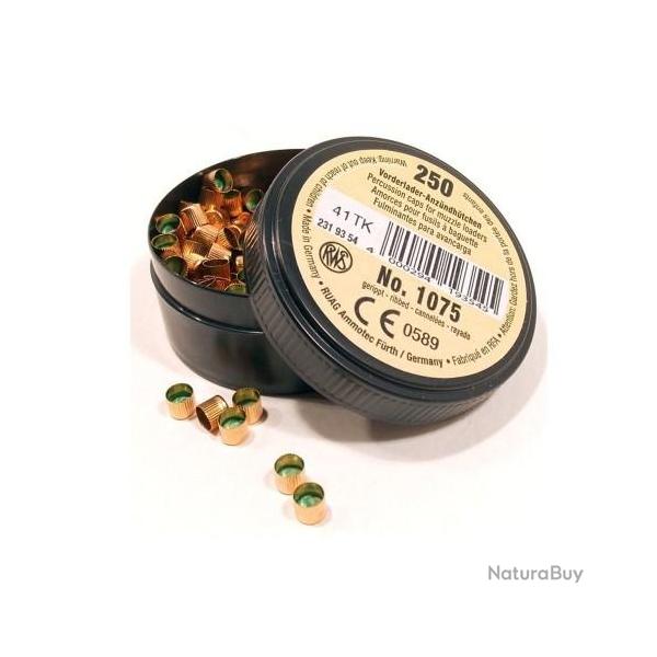 Amorces POUDRE NOIRE CANNELEES 1075 X250 RWS